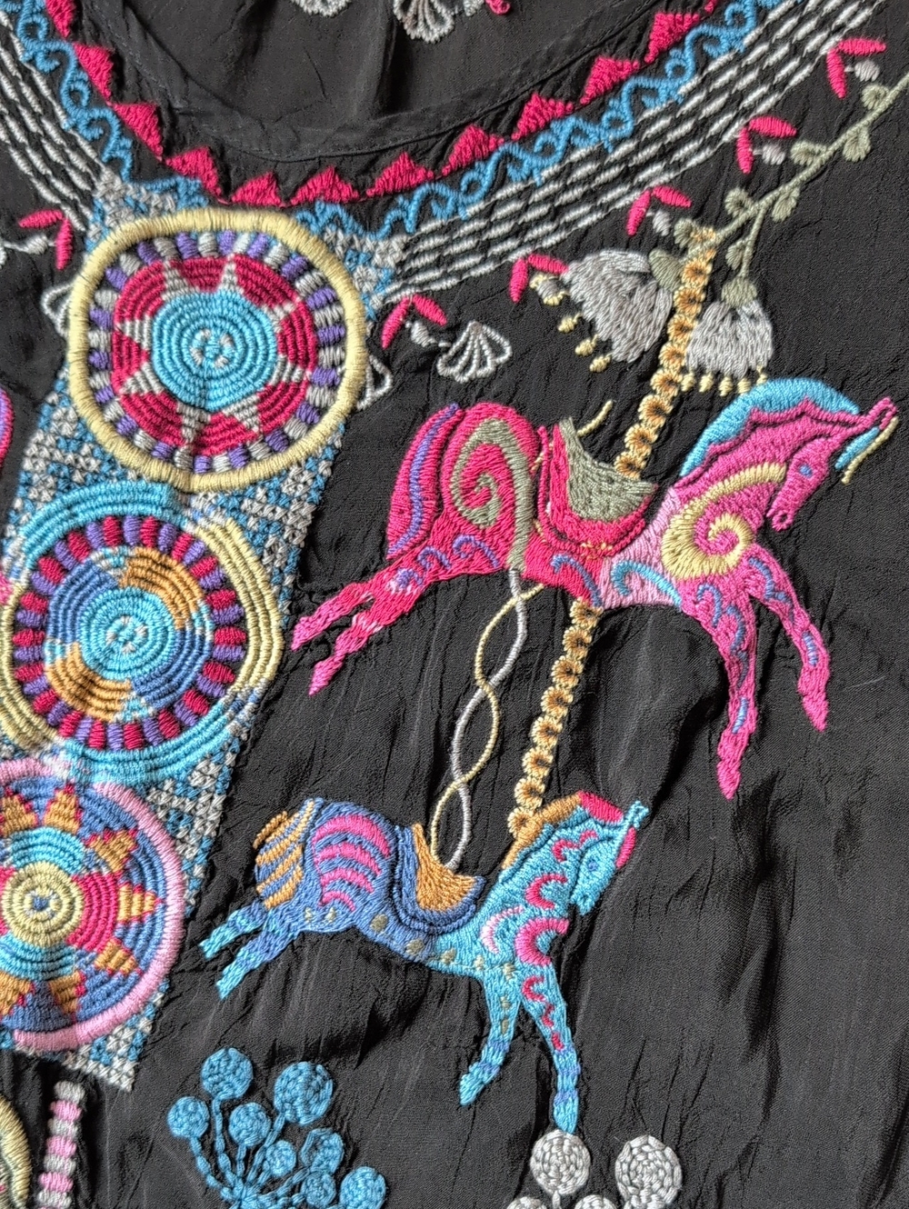 Johnny Was Carousel Embroidered Blouse - Picture 7 of 15